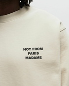 Drôle De Monsieur Le Sweatshirt Slogan Beige - Mens - Hoodies