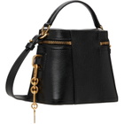BALMAIN Black Pulse Vanity Leather Bag