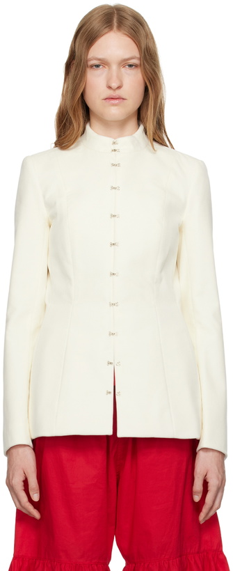 Photo: COLLEEN ALLEN SSENSE Exclusive Off-White Victorian Jacket