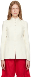 COLLEEN ALLEN SSENSE Exclusive Off-White Victorian Jacket