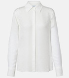 Ferragamo Gancini silk crêpe shirt