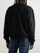 CELINE - Logo-Print Cotton-Jersey Sweatshirt - Black