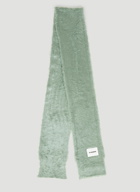 Brushed Silk Scarf in Green