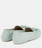 Loro Piana Dot Sole suede moccasins