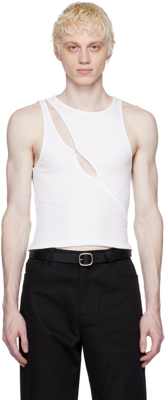 Photo: K.NGSLEY White R3 Tank Top