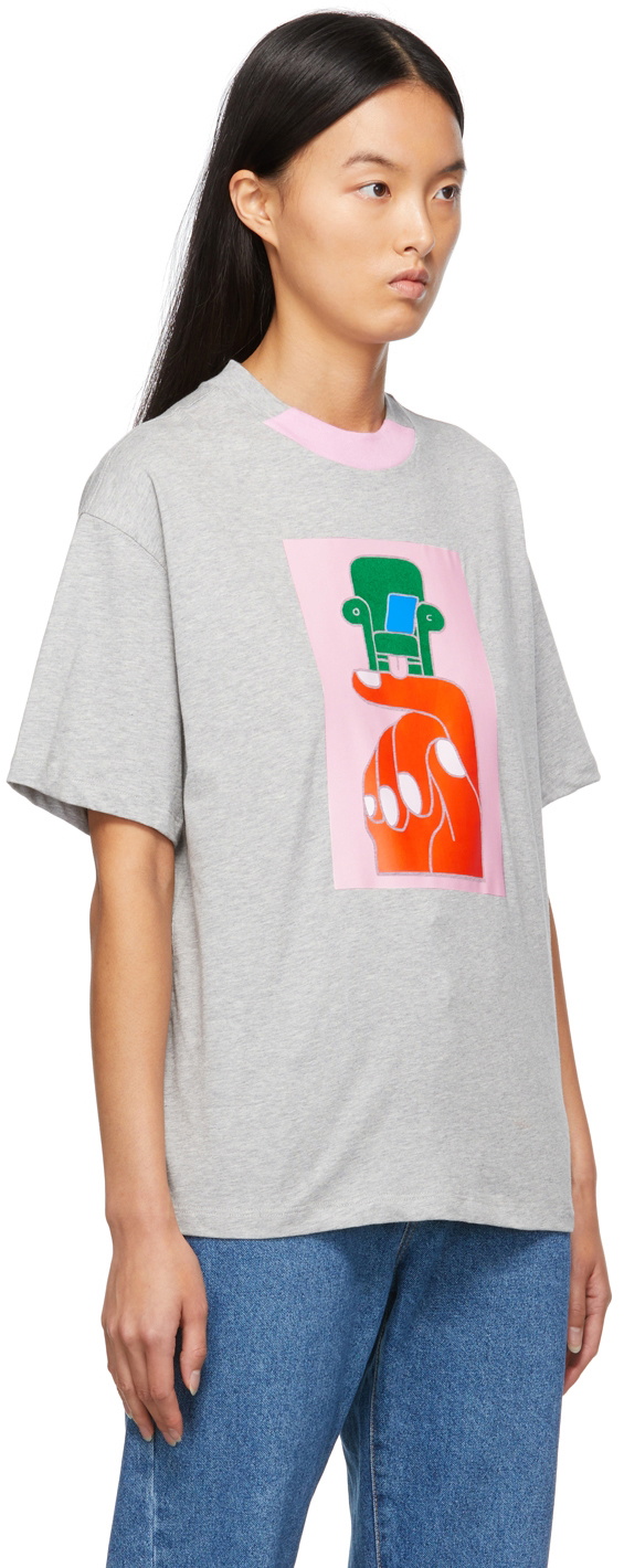 Opening Ceremony Grey Hand Chair T-Shirt