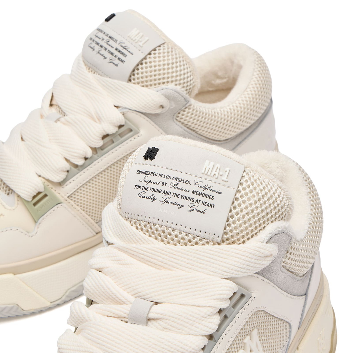 AMIRI Men's MA-1 High Sneaker in Alabaster