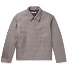 Auralee - Checked Wool Blouson Jacket - Burgundy