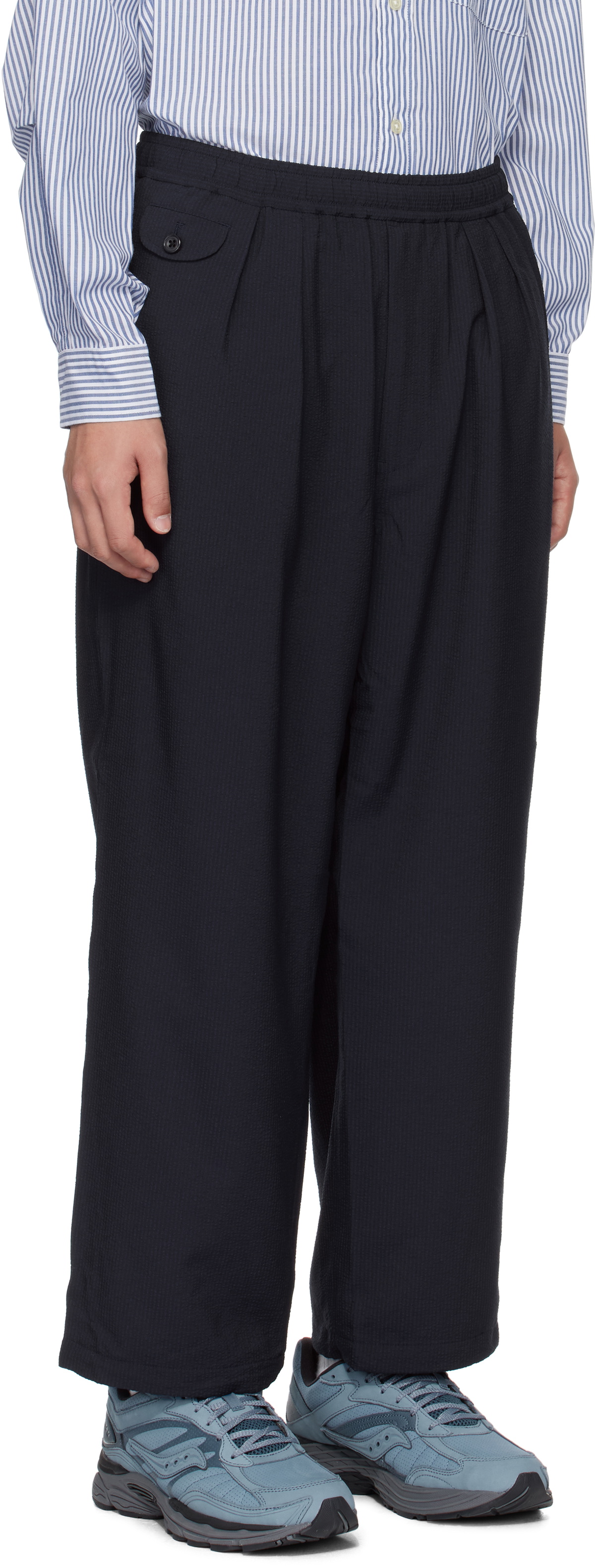 DAIWA PIER39 Navy Tech Wide Easy 2P Trousers