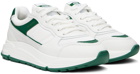Axel Arigato White & Green Rush Sneakers
