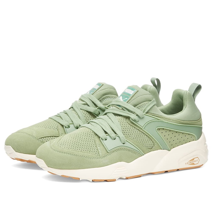 Photo: Puma Men's Blaze of Glory MMQ Sneakers in Dusty Green/Desert Tan