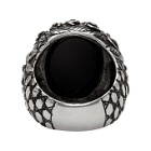 Givenchy Silver Flower Ring
