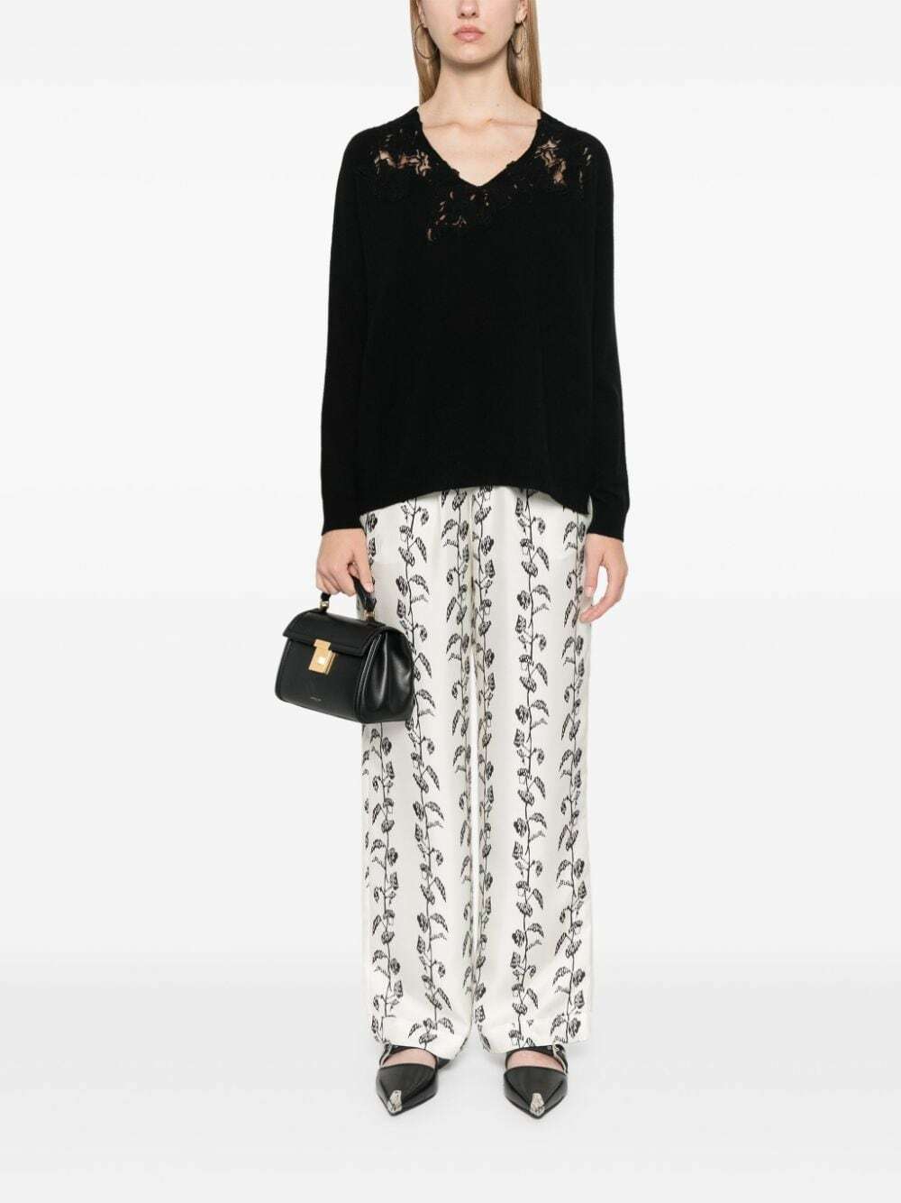 ERMANNO - Wool V-necked Sweater