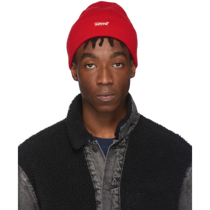 Photo: Levis Red Slouchy Beanie