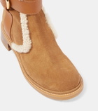 See By Chloé New Ring suede and shearling knee-high boots