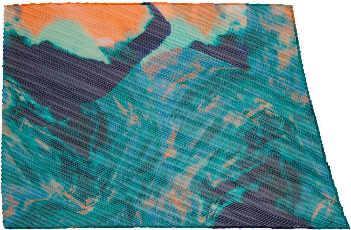 小物 HOMME PLISSE ISSEY MIYAKE AGATE SCARF HOMME PLISSÉ ISSEY MIYAKE Green Agate Scarf Homme Plisse Issey Miyake