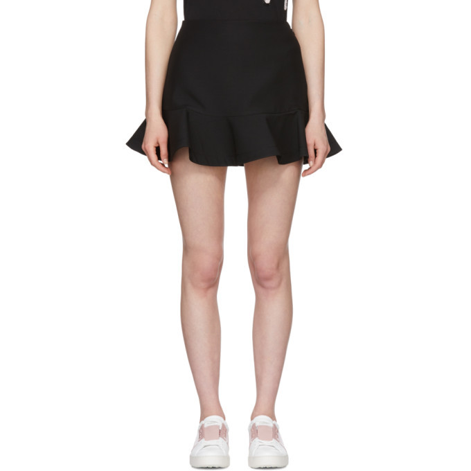 Photo: Valentino Black Ruffled Crepe Skort