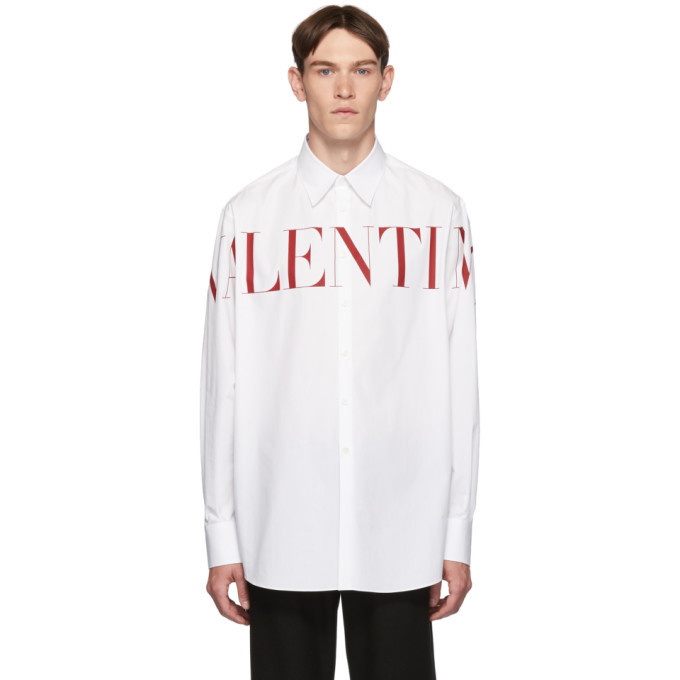 Photo: Valentino White Logo Shirt
