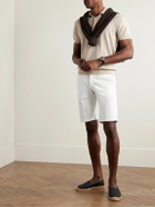 Kiton - Slim-Fit Stretch-Cotton Shorts - White