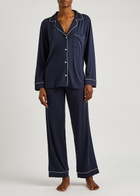 Eberjey Gisele Stretch-jersey Pyjama set Navy