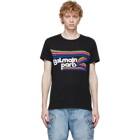 Balmain Black Mulitcolor Logo T-Shirt