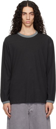 Lady White Co. Gray Two Tone L/S T-shirt
