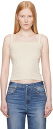 rag & bone Off-White 'The Slub Square Neck' Tank Top