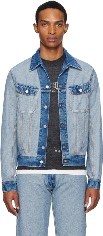 Photo: MM6 Maison Margiela Blue Reversed Denim Jacket
