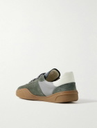 Acne Studios - Bars Low Suede-Trimmed Leather Sneakers - Gray