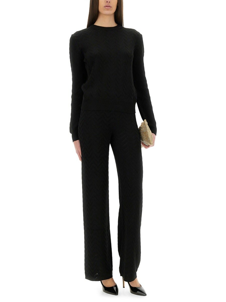Chevron Pattern Slacks Missoni Straight Pants Chevron Pattern Tone On Tone Missoni
