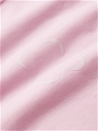 SAIF UD DEEN - Cold-Dyed Logo-Print Cotton-Jersey Sweatshirt - Pink