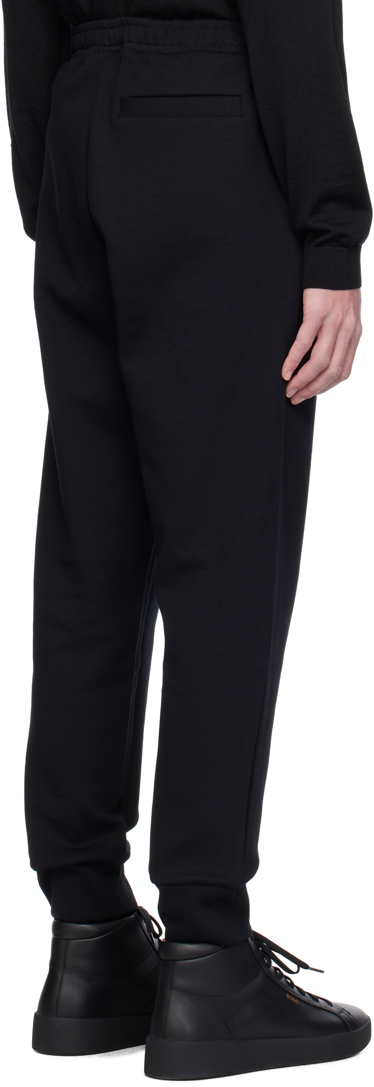 BOSS Black Logo Print Track Pants
