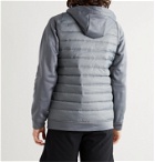 Nike Training - Panelled Quilted Shell and Therma Jacket - Gray