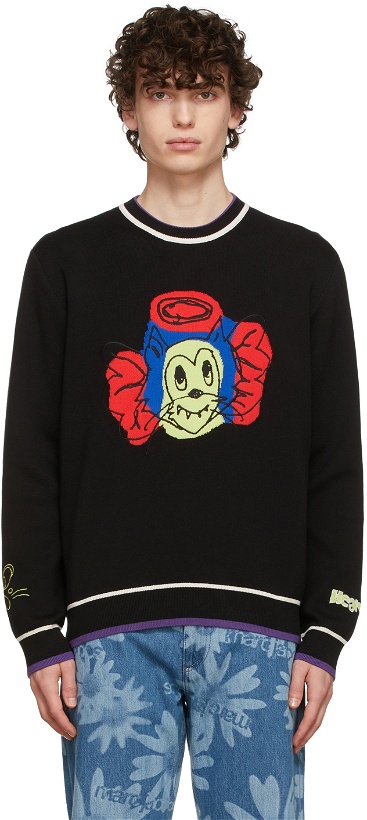 Photo: Marc Jacobs Heaven Black Knit Graphic Sweater