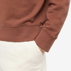 Folk Men's Boxy Sweat in Dark Chestnut