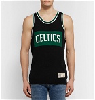 The Elder Statesman - NBA Celtics Intarsia Cashmere and Silk-Blend Tank Top - Black