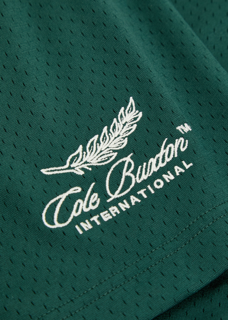 Cole Buxton International Perforated Jersey Shorts Green