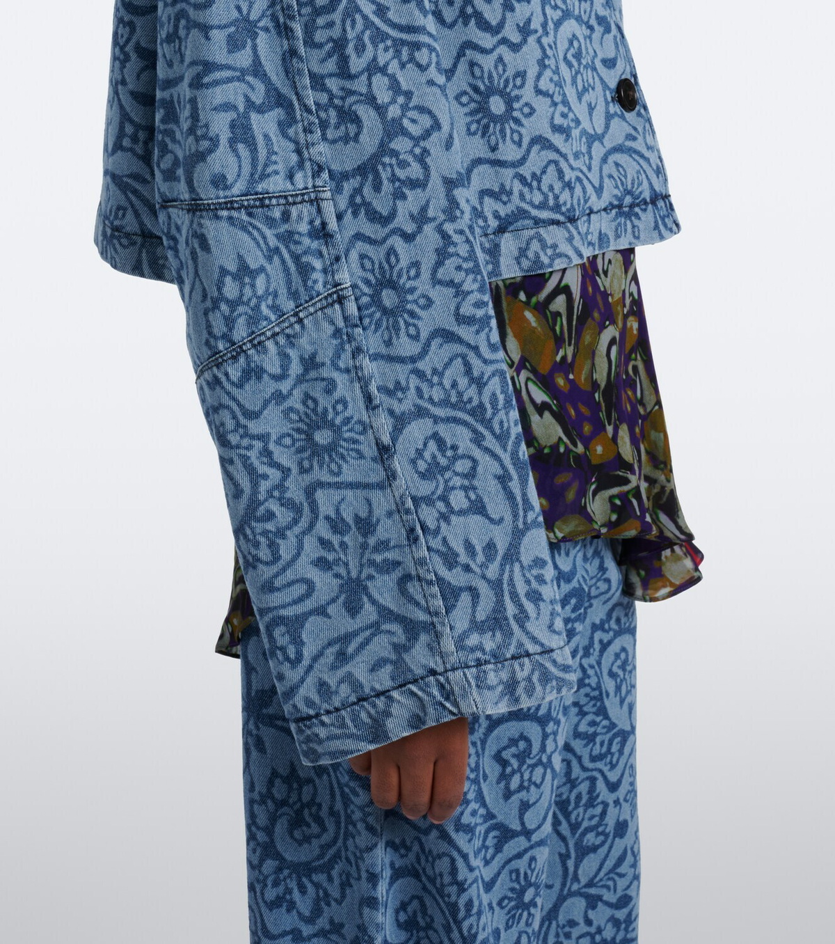 Dries Van Noten Floral denim jacket