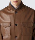 Slowear Leather bomber jacket