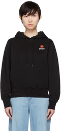 Kenzo Black Kenzo Paris Boke Flower Crest Hoodie