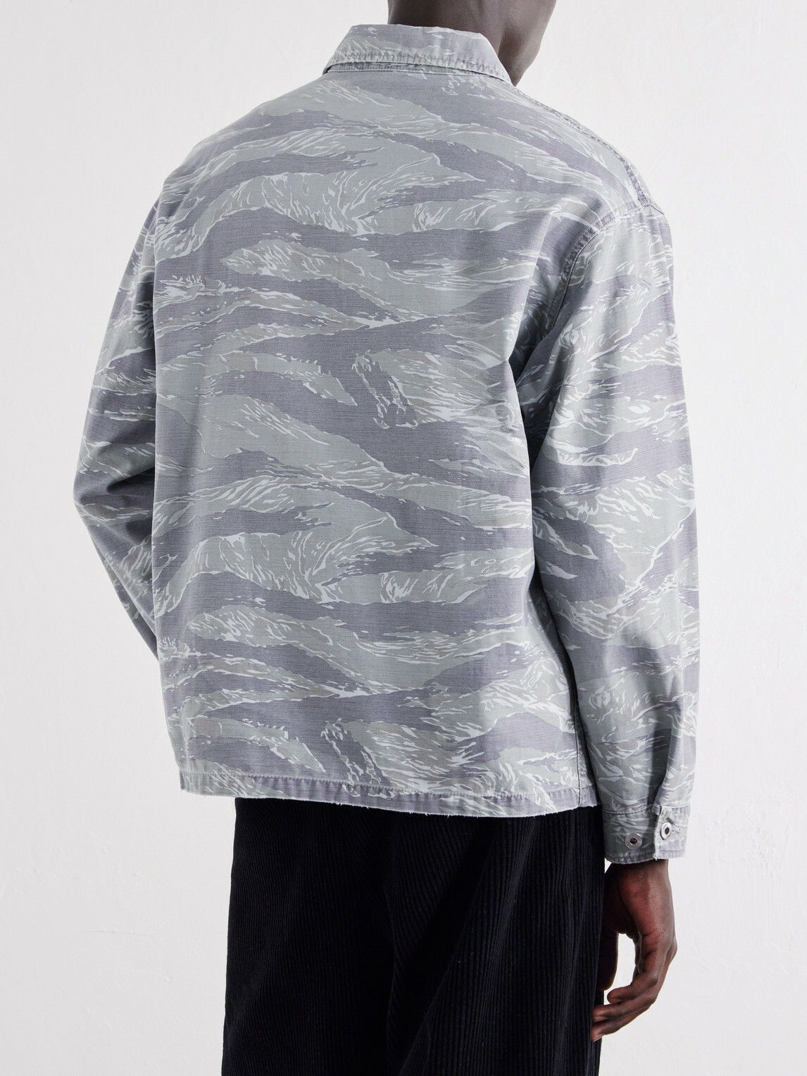 A.PRESSE - Printed Cotton Jacket - Gray