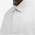 Fear of God ESSENTIALS Men's Spring Long Sleeve Polo Shirt in Light Heather Grey