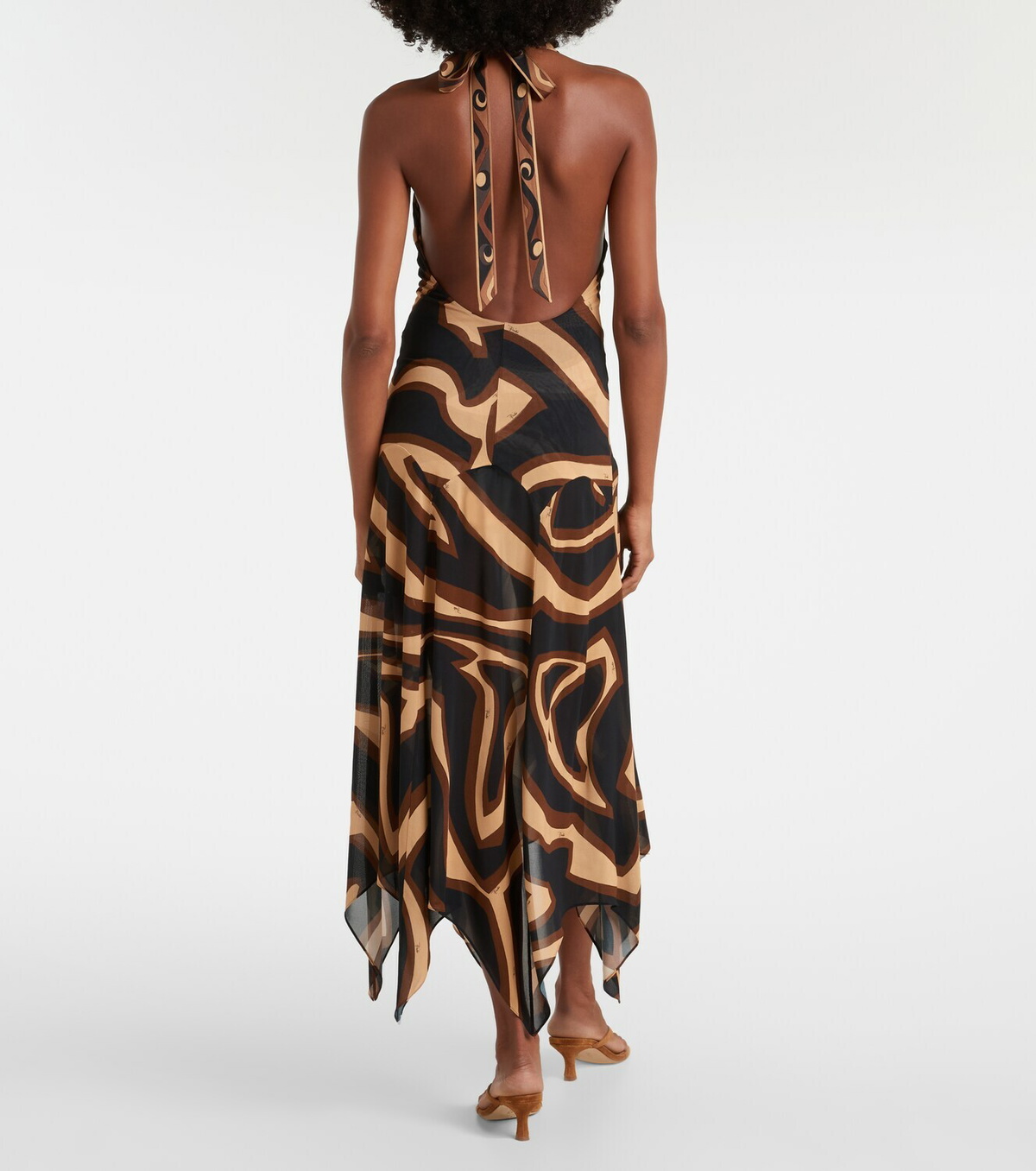 Pucci Labirinto muslin jersey midi dress