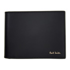 Paul Smith Black Signature Stripe Interior Bill Clip Wallet