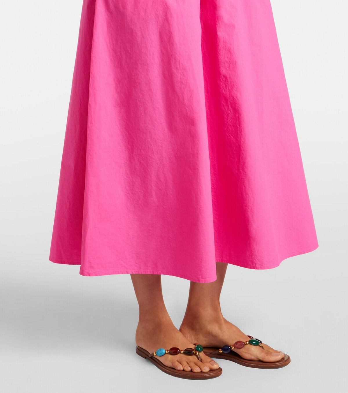 Velvet Romilly cotton-blend midi dress