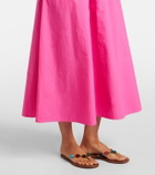 Velvet Romilly cotton-blend midi dress