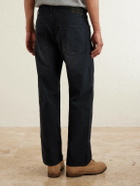 Visvim - Fluxus 01 Straight-Leg Garment-Dyed Distressed Cotton-Corduroy Trousers - Black