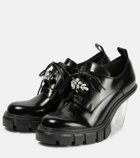 Simone Rocha Embellished leather Derby pumps