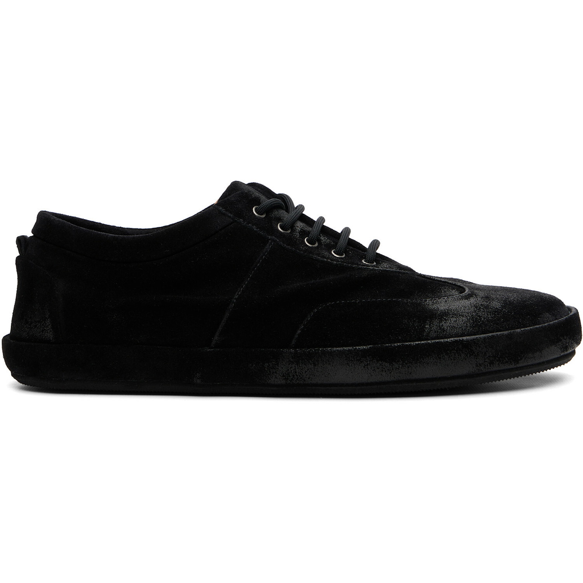 Marsèll Black Scatopelle Suede Sneakers