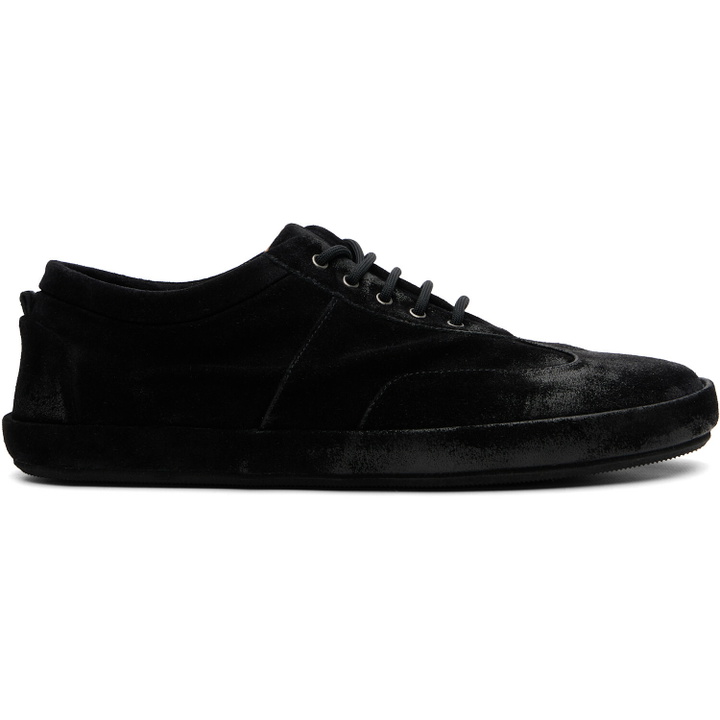 Photo: Marsèll Black Scatopelle Suede Sneakers